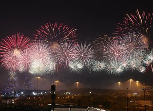 临颍县焰火晚会